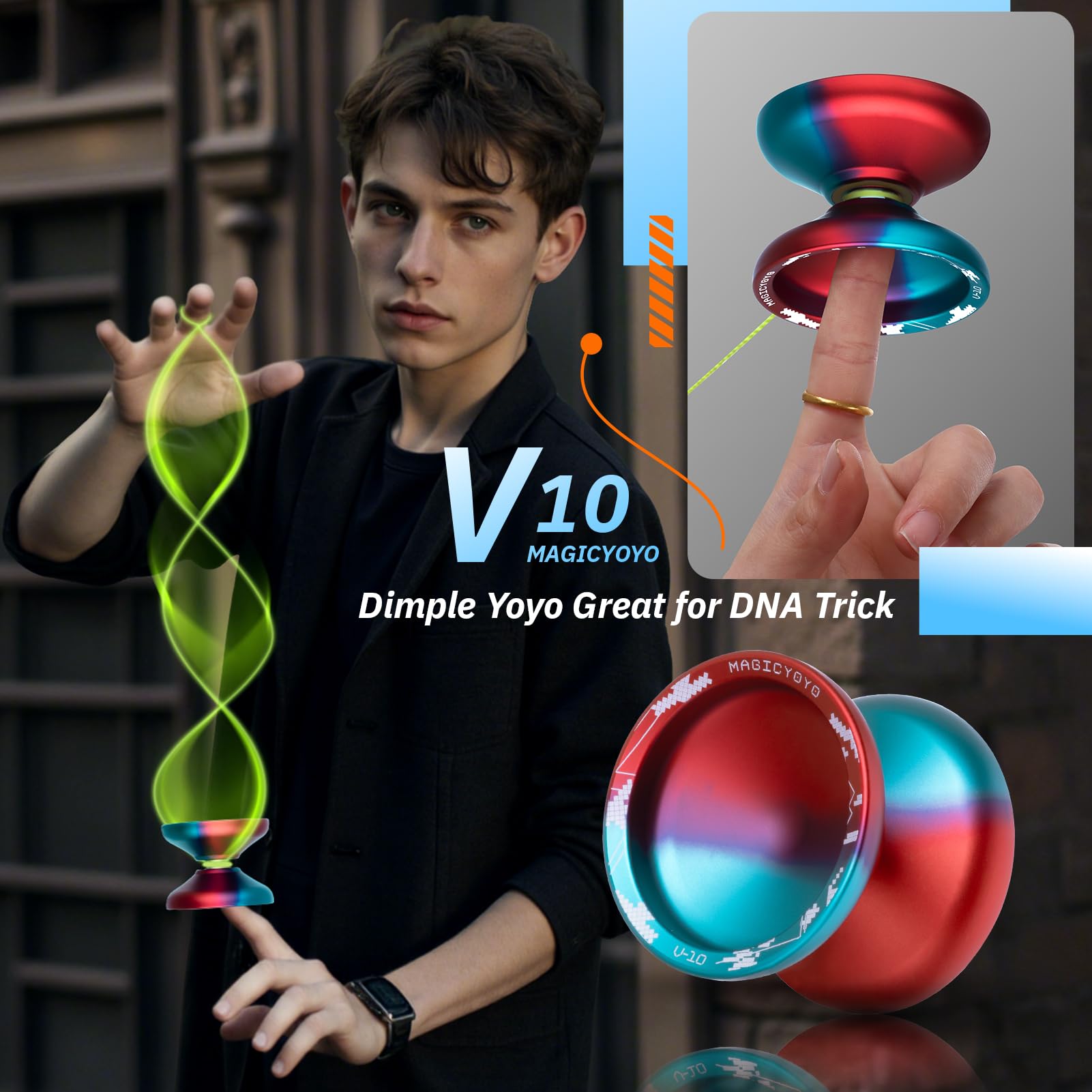 MAGICYOYO V10 premium aluminum body delivering durability and balance