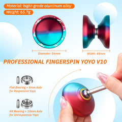 MAGICYOYO V10 gift set including case, glove, and extra strings