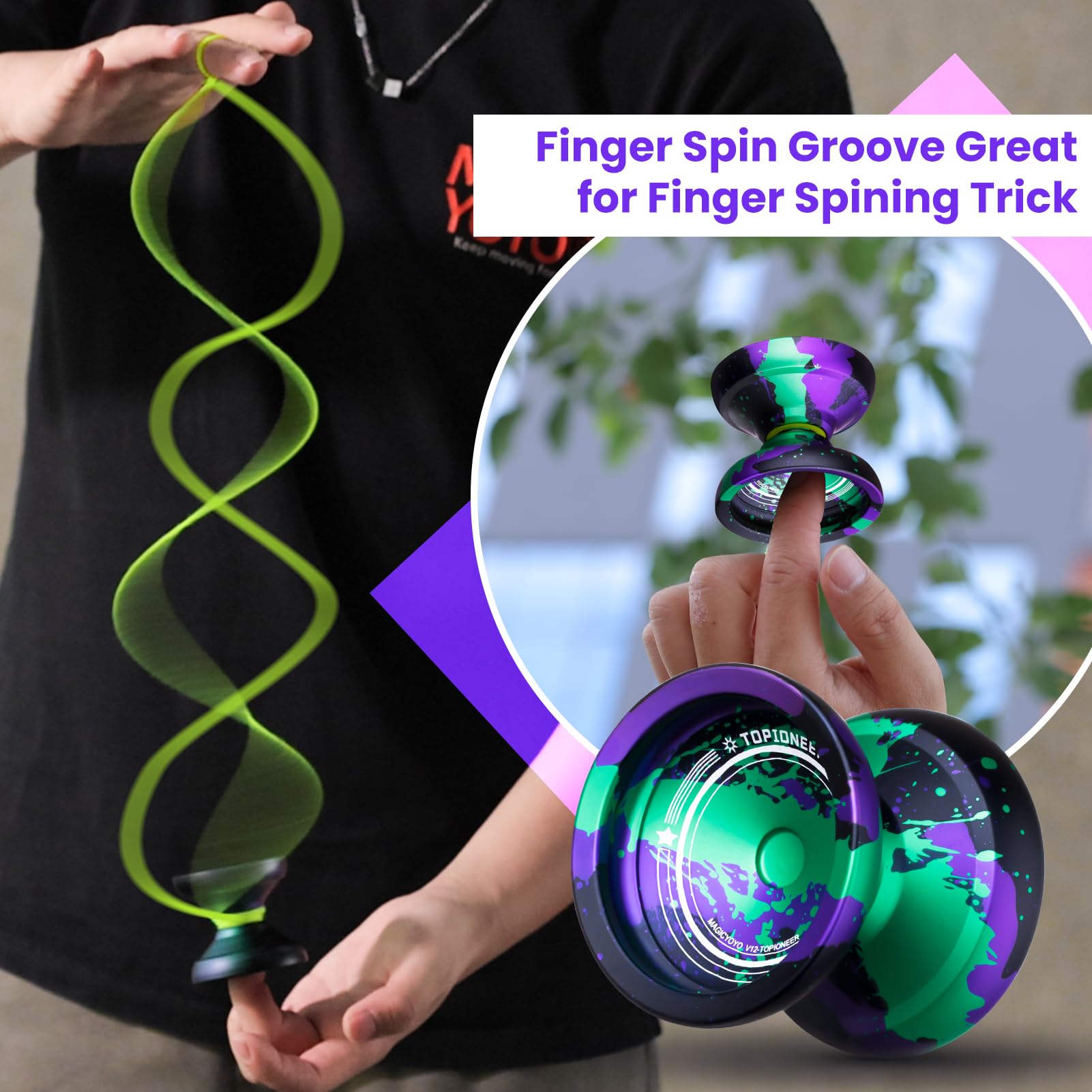MagicYoYo V12 responsive to unresponsive mode highlights versatile practice options.