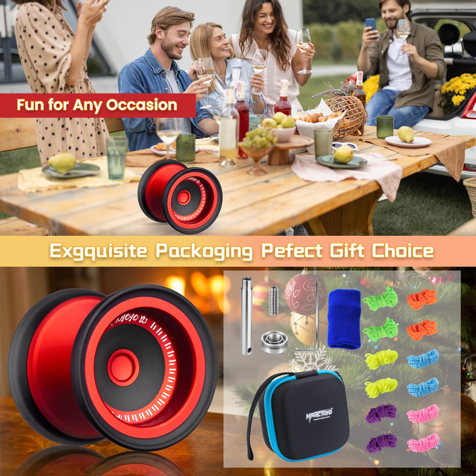 MAGICYOYO V13 Deepspin gift packaging adds fun presentation.