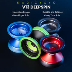 MAGICYOYO V13 Deepspin PC outer rings add durability and protection.