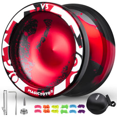 MAGICYOYO V3 metal yoyo with 6061 aluminum delivers durable performance during fast tricks.