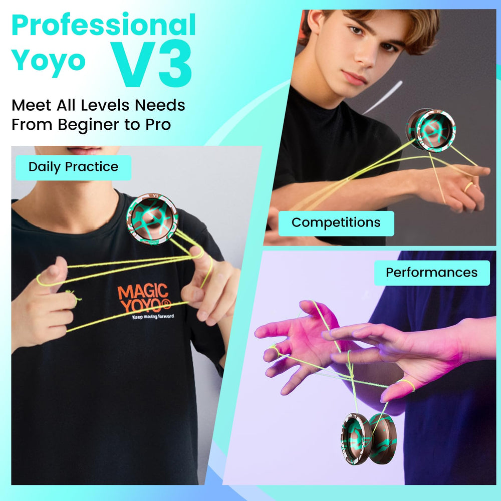MAGICYOYO V3 replacement bearing and axle expand setup options