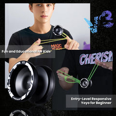 MAGICYOYO V3 switchable responsive to unresponsive modes for learning tricks.