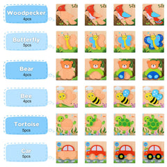 MAGIFIRE 5.7-inch square puzzle pieces support safe play
