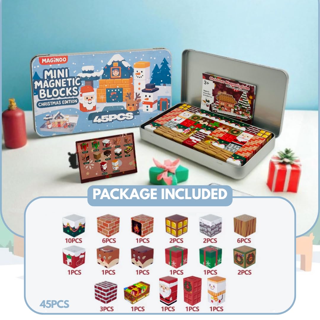 Maginoo gift blocks encourage kids to build holiday gift concepts and stories