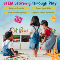 Maginoo STEM learning play exploring patterns and shapes.