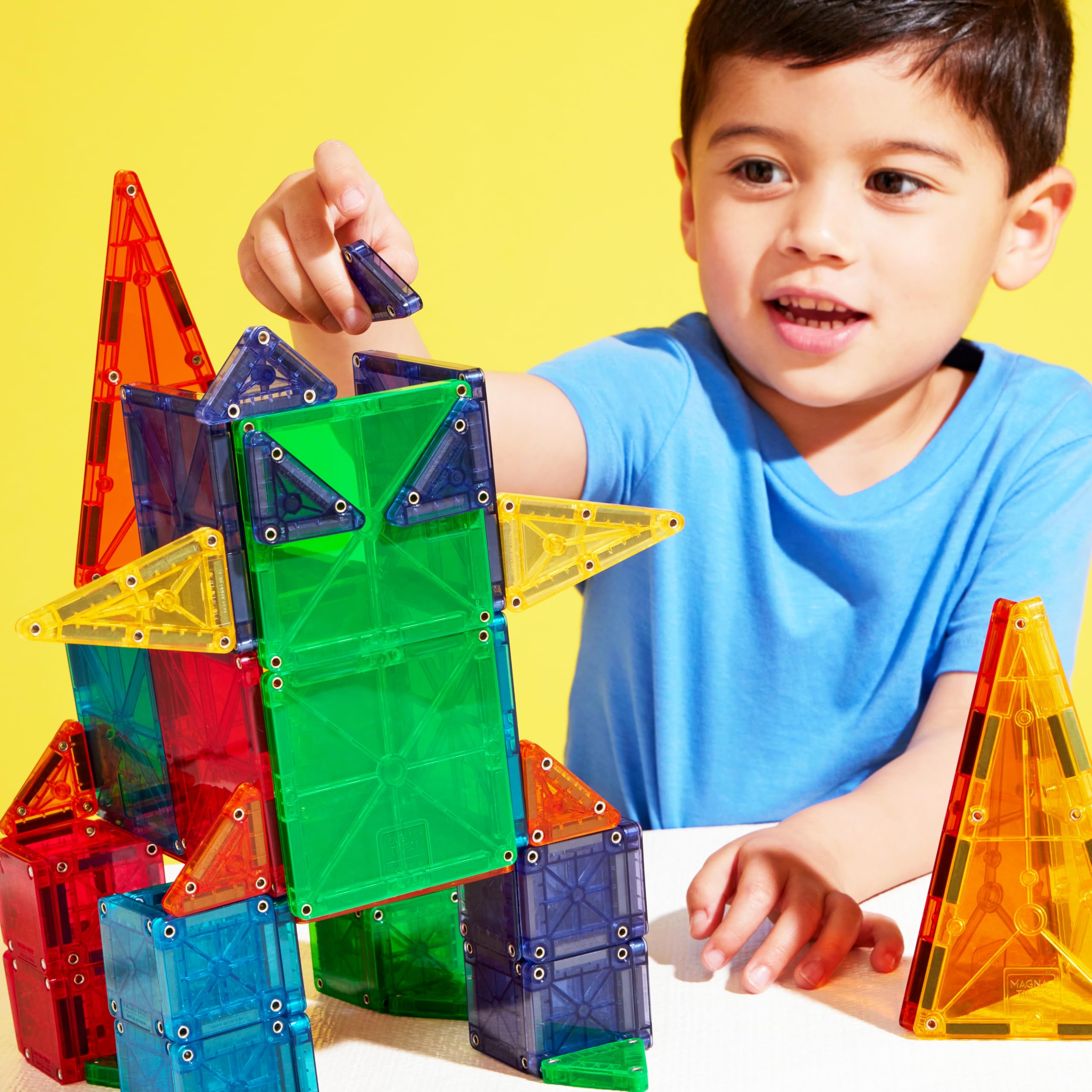 MAGNA-TILES combo classic tiles showcasing traditional shapes for open-ended construction.