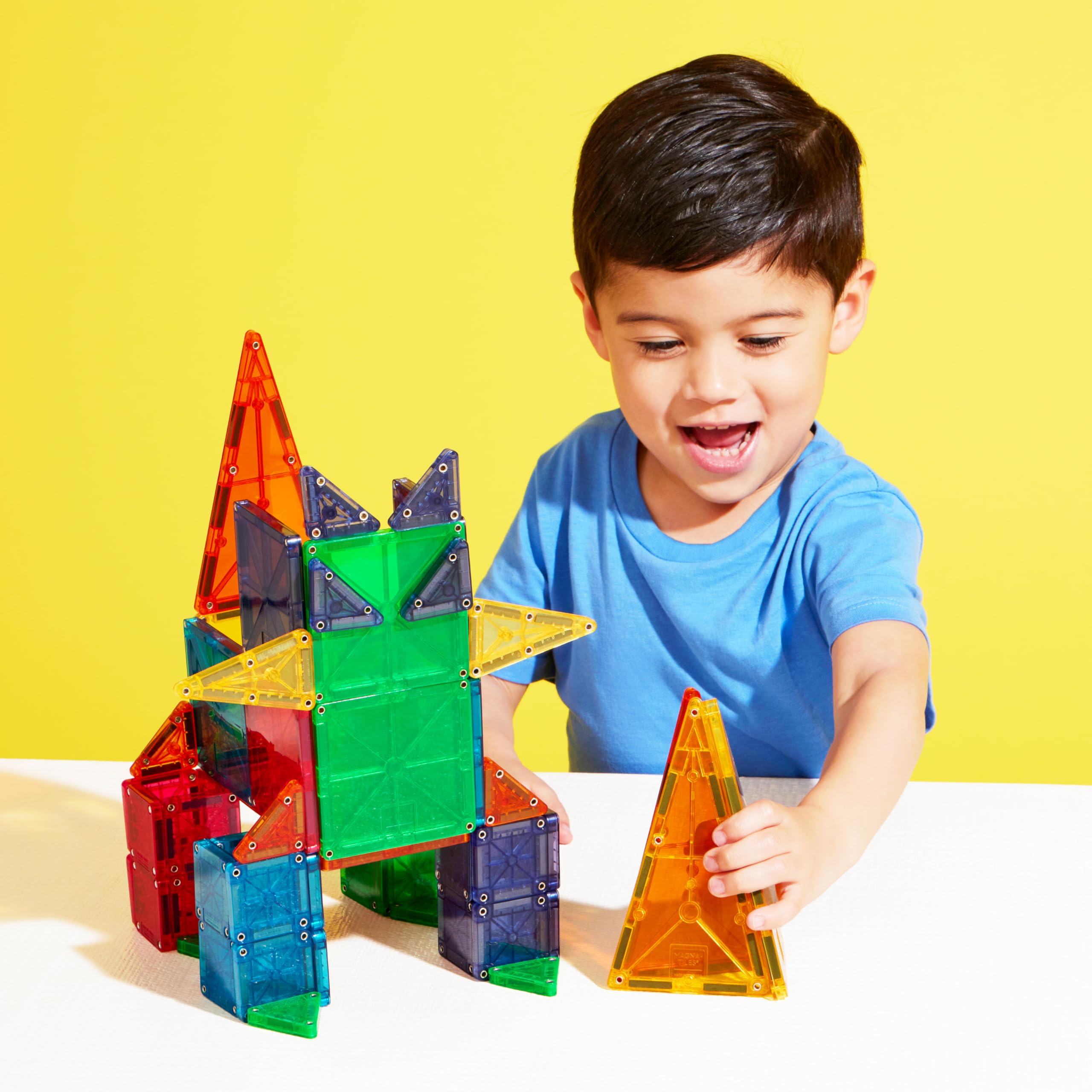 Kids building with MAGNA-TILES Combo, enjoying hands-on creativity and collaboration.
