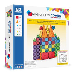 MAGNA-TILES combo microMAGS tiles enabling intricate mini-builds and fine motor practice.