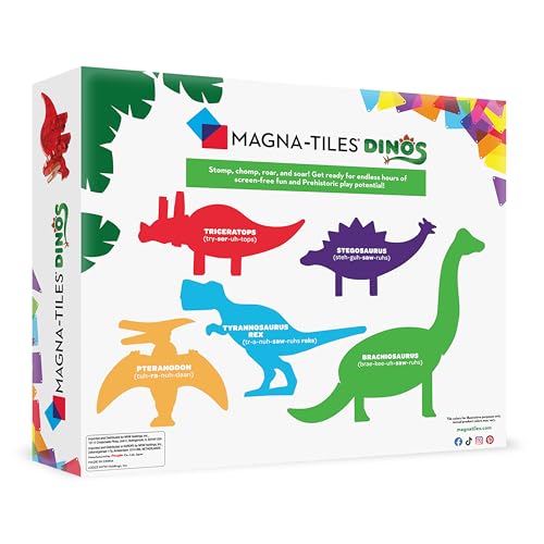 MAGNA-TILES Dinos Brachiosaurus green figurine with movable neck for imaginative building