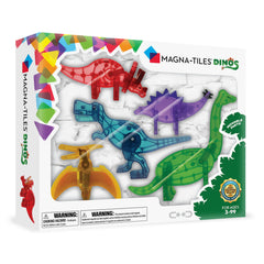 MAGNA-TILES Dinos T-Rex blue figurine with movable parts for imaginative play