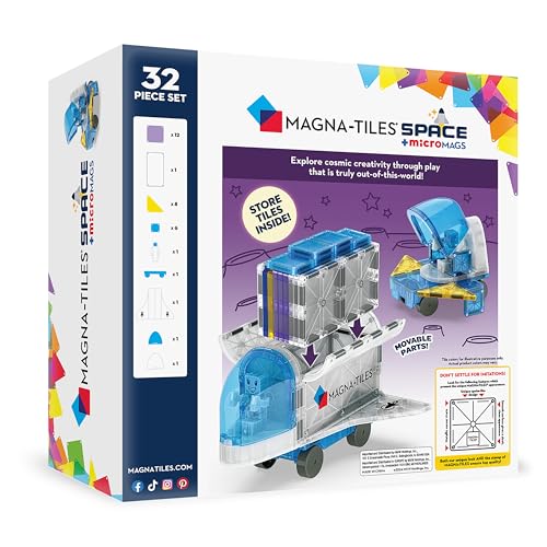 MAGNA-TILES Space Capsule window showcases immersive visibility to inspire imaginative missions.