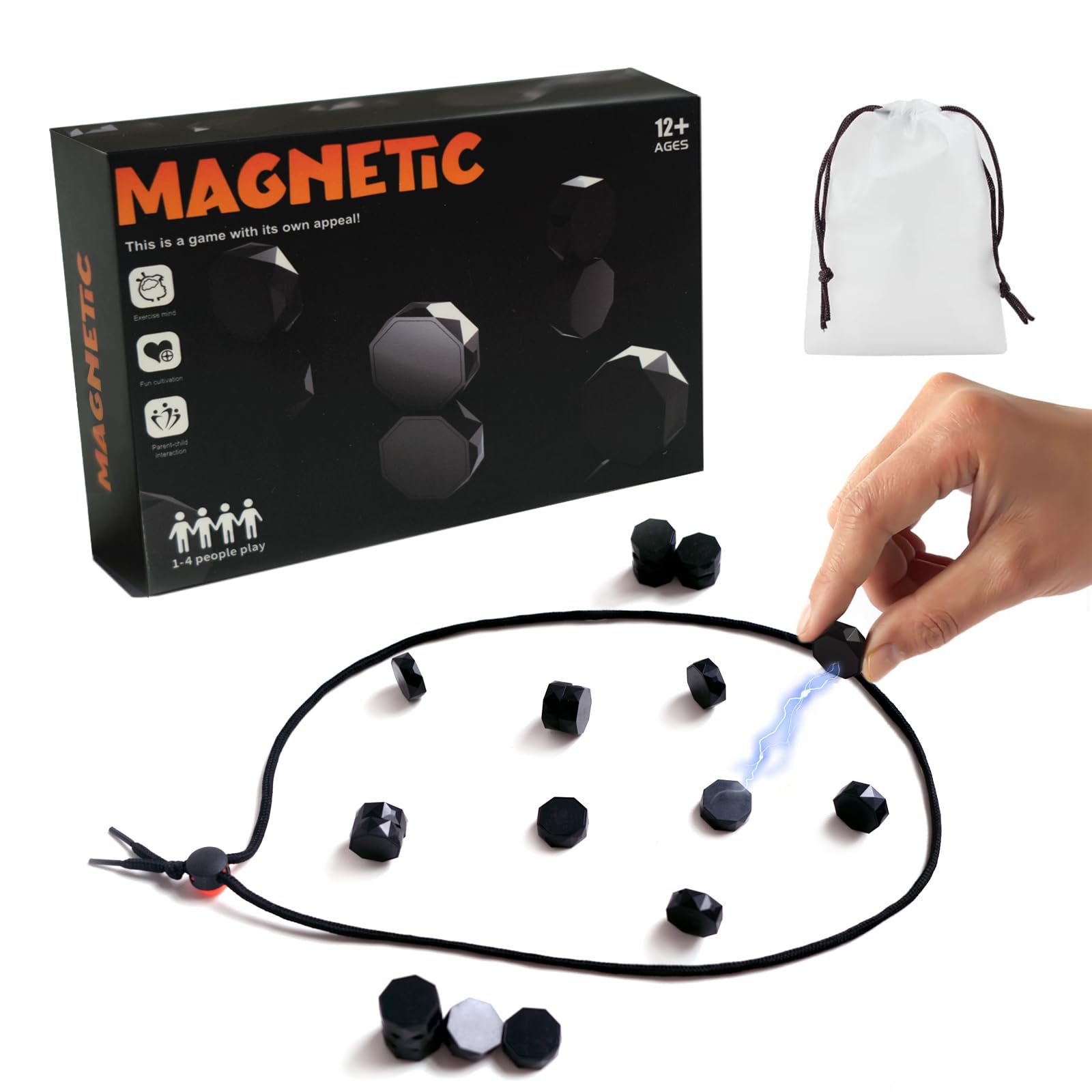 Magnet Game with String board setup for quick start and family play