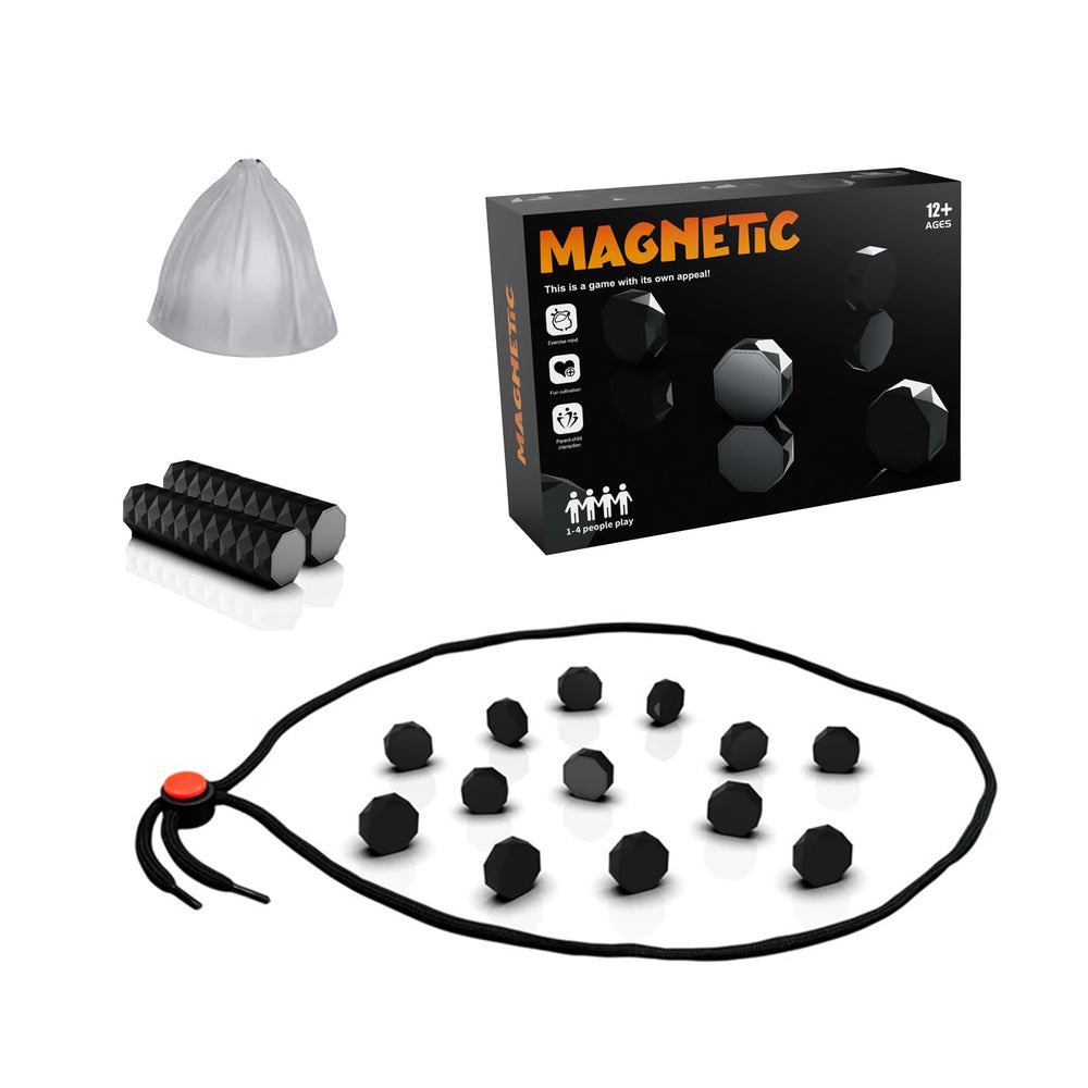 Magnetic Chess Set with 20 pieces displayed on board for travel play.