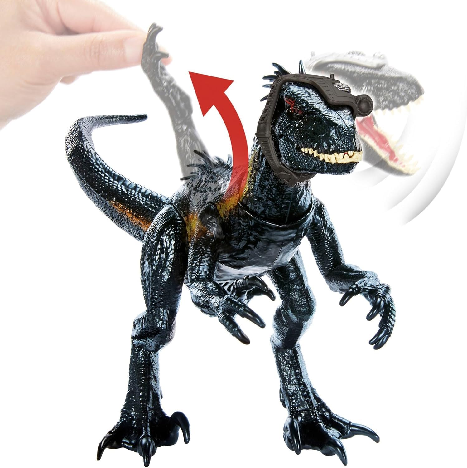MAGNETOE Indoraptor chomp attack button delivers authentic chomping sound