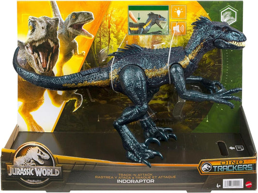 MAGNETOE Jurassic Indoraptor with tracker headgear for immersive pretend play