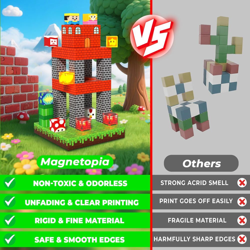 Magnetopia light-up elements add interactive glow during STEM play