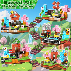 Garden and farm themed Magnetopia blocks for pretend play and storytelling