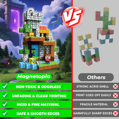 Magnetopia interactive learning set promotes hands-on building exploration.