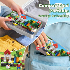 Magnetopia ABS plastic blocks with smooth edges for safe play.