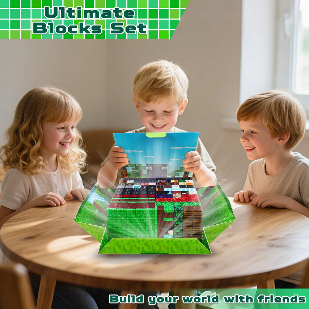 Magnetopia magnetic blocks are safe ABS cubes with smooth edges for toddlers' explorations.