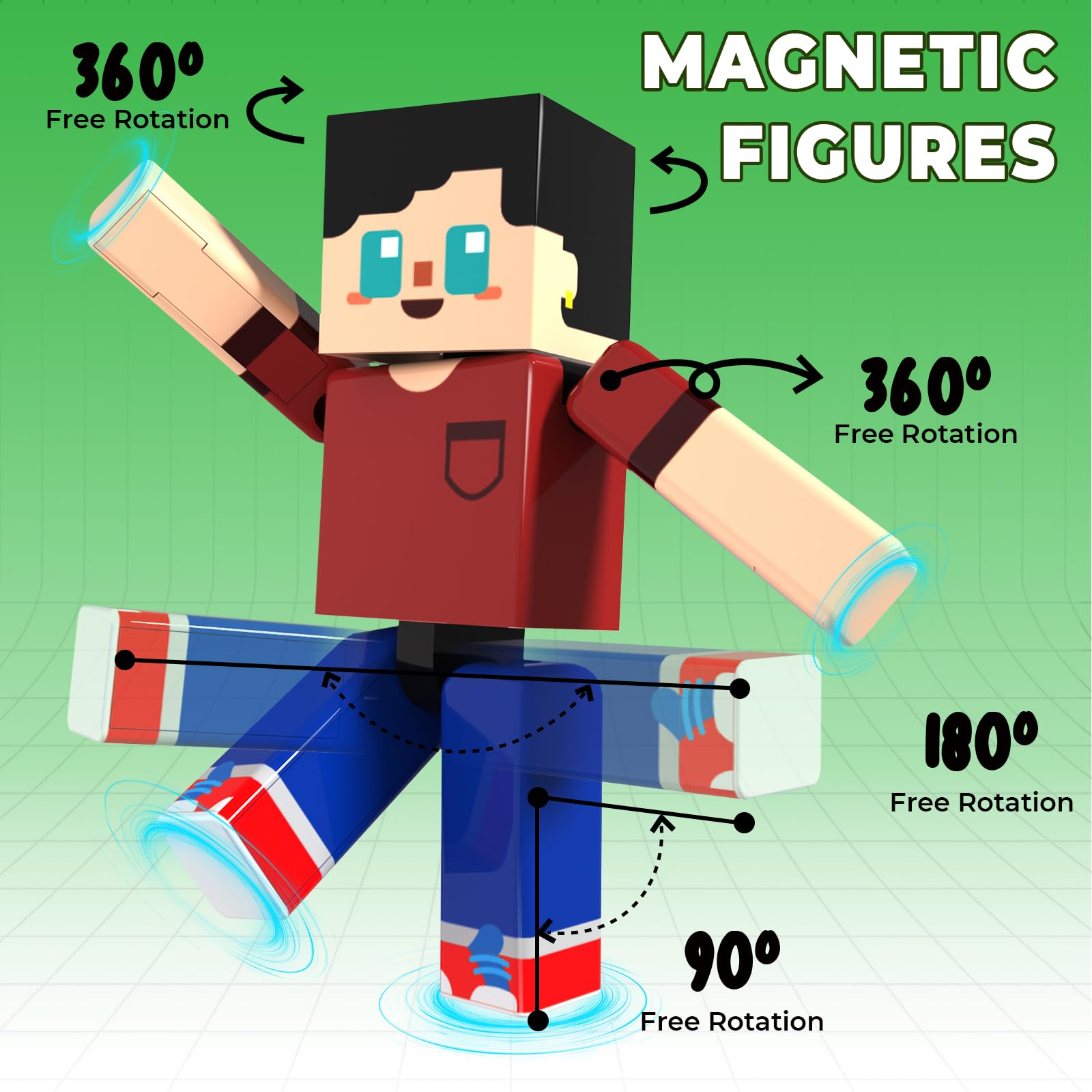 Magnetopia blocks with 44 cubes inside the travel box for easy transport.