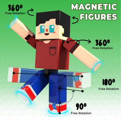 Magnetopia blocks with 44 cubes inside the travel box for easy transport.