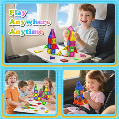 Magnetopia kit shown as gift-ready packaging for ages 3-8.