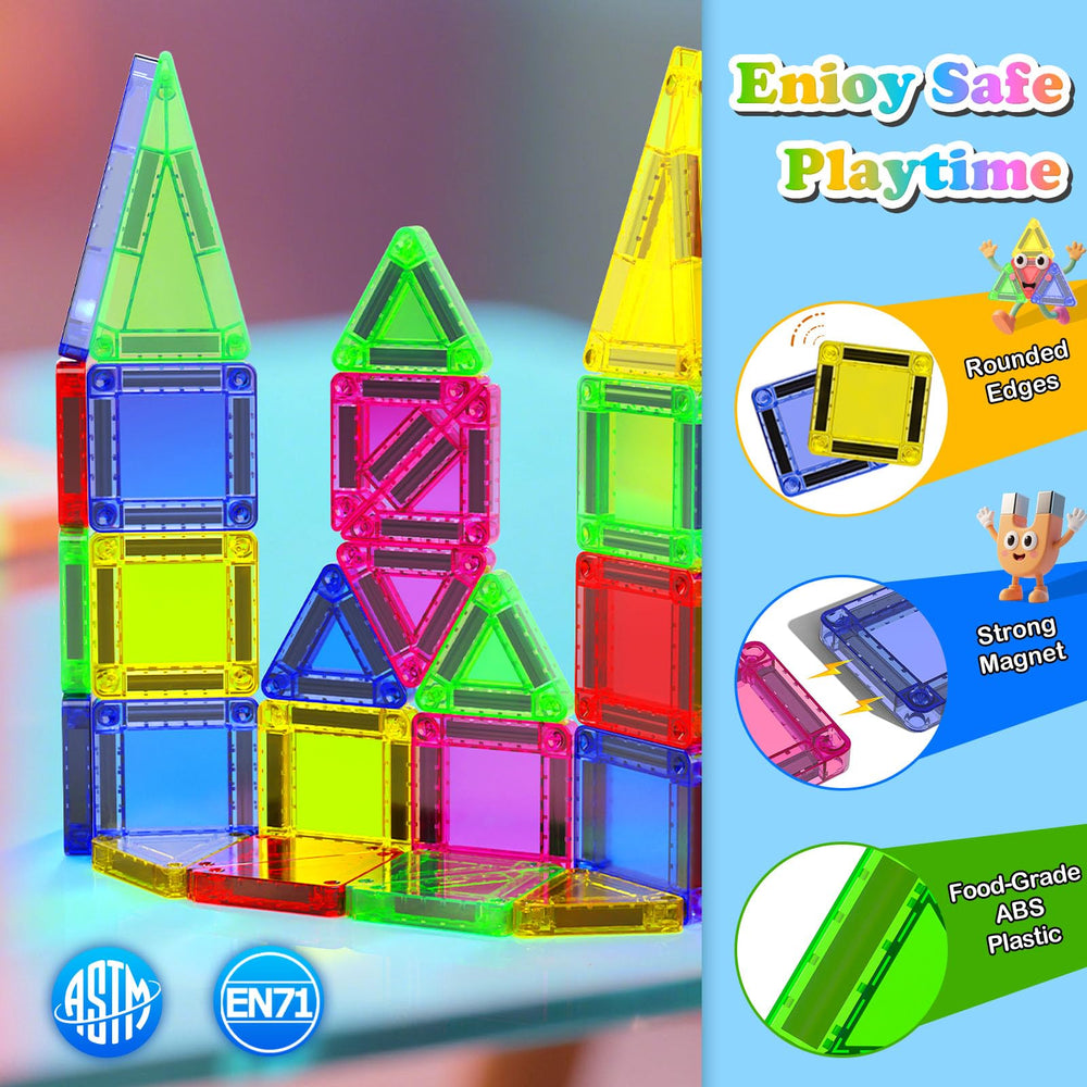 Magnetopia magnets and shapes promote early STEM exploration and building skills.