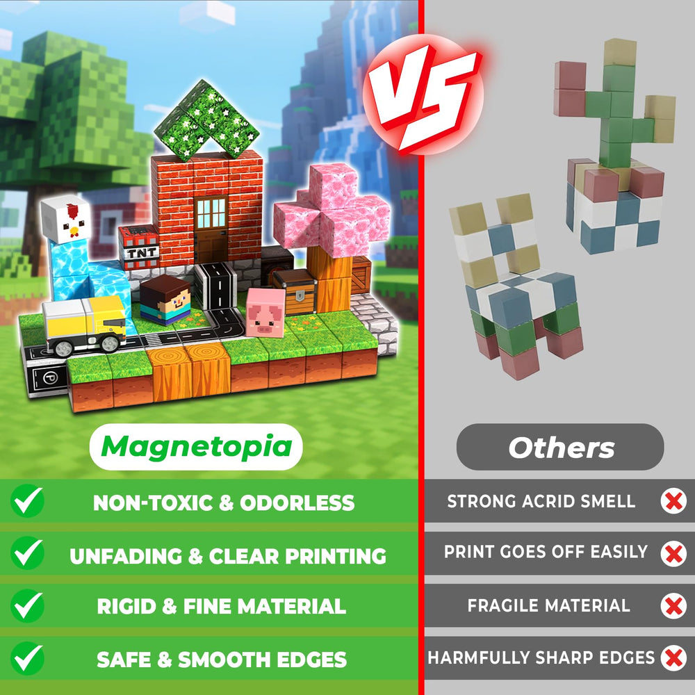 Magnetopia safe smooth-edged blocks designed for worry-free construction