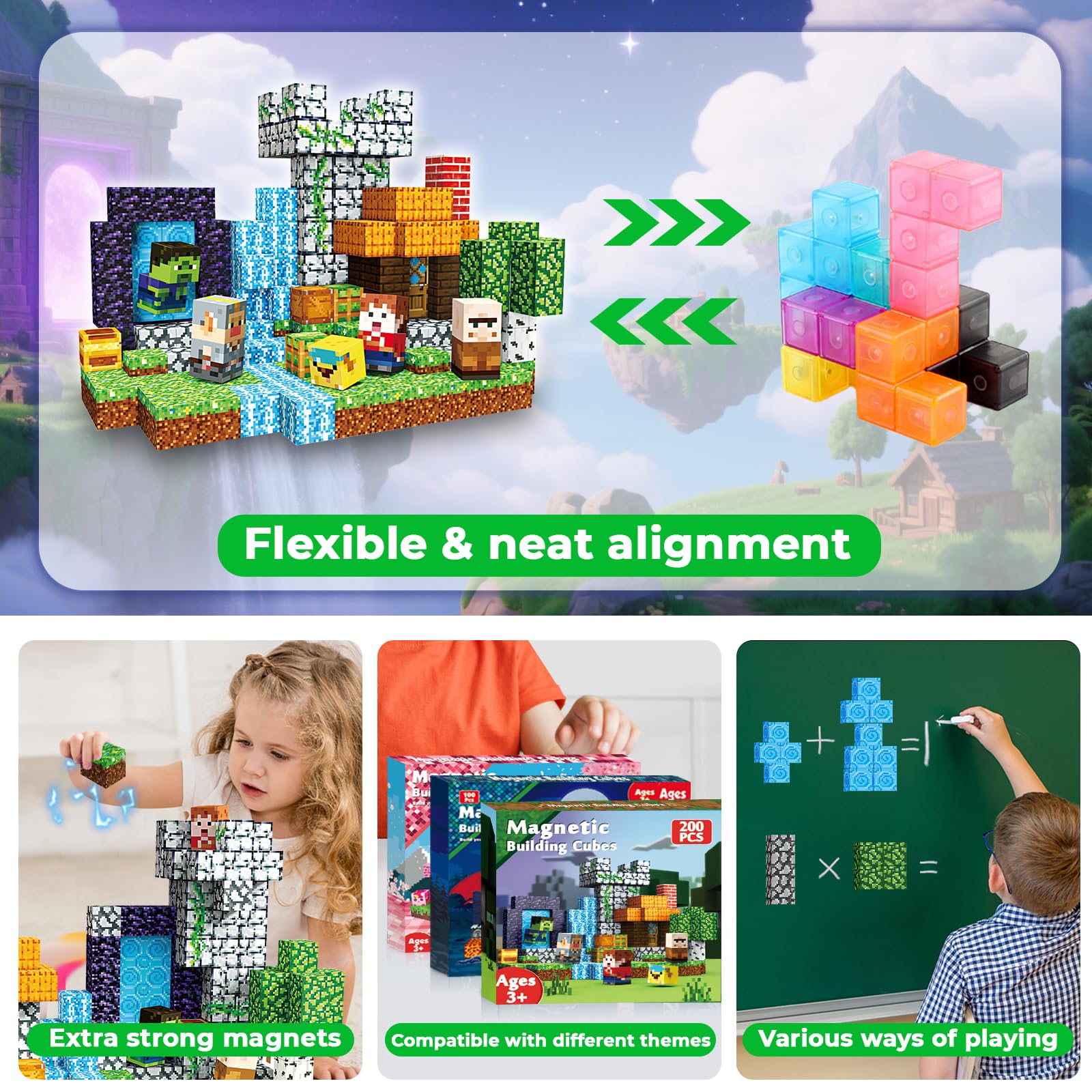 Magnetopia fosters spatial reasoning and problem solving through play.