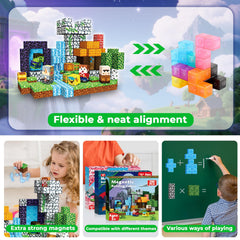 Magnetopia fosters spatial reasoning and problem solving through play.