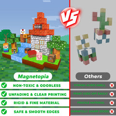 Magnetopia story-guided instructions spark interactive play and learning through narratives.