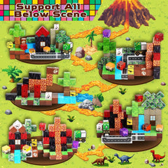 Magnetopia road-park blocks enabling roadways and cooperative play