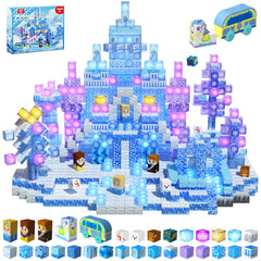 Magneverse 200-pcs magnetic blocks glow for creative play