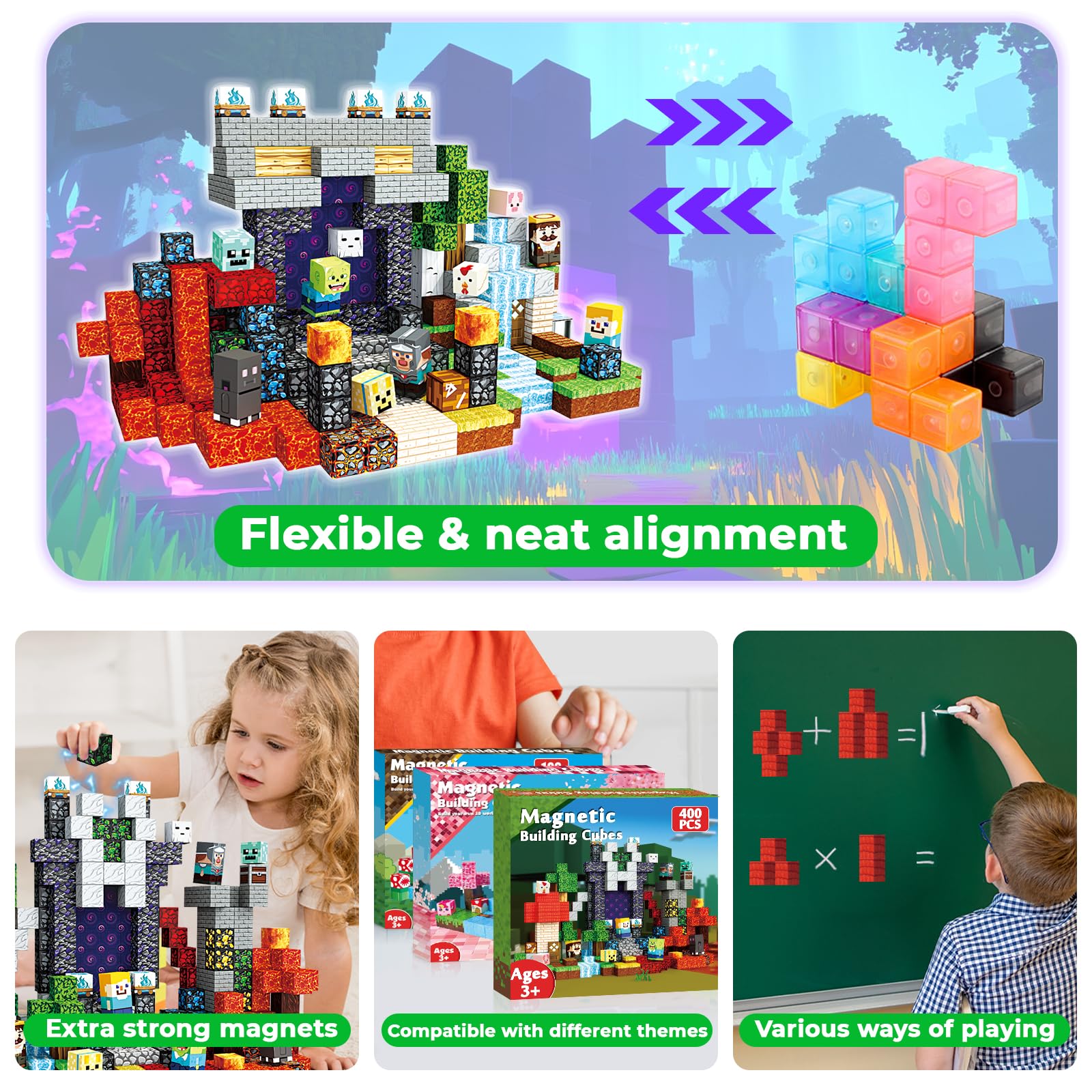 Magneverse durable non toxic blocks are washable and classroom friendly.