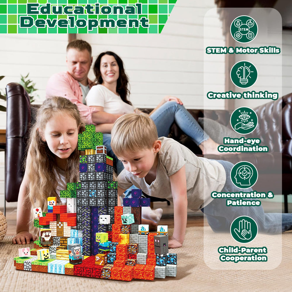 Magneverse storage friendly set helps tidy up after playtime.