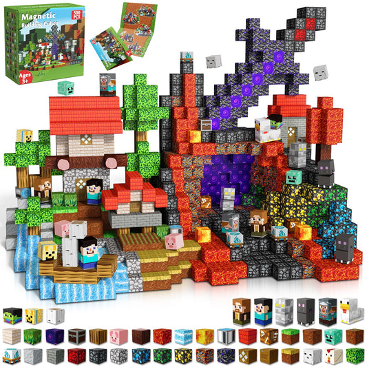 Magneverse 500-piece 0.8-inch cubes close-up showing tactile magnets for learning