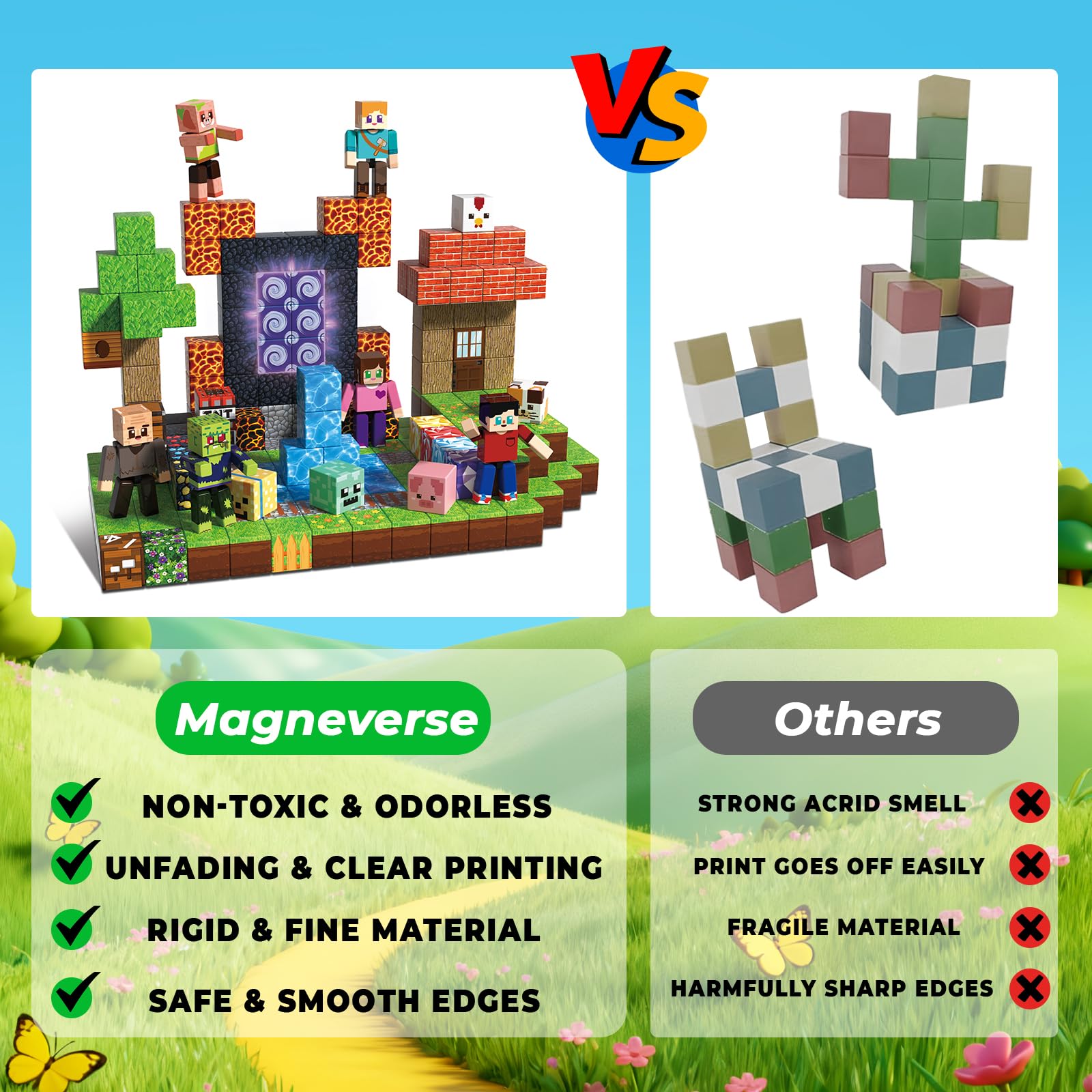 Magneverse family-friendly play strengthens bonding while kids build together.