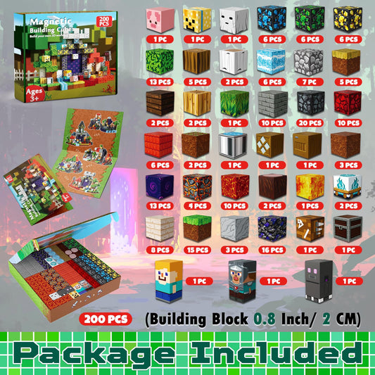 Magneverse lava theme magnetic cubes enable imaginative construction adventures.
