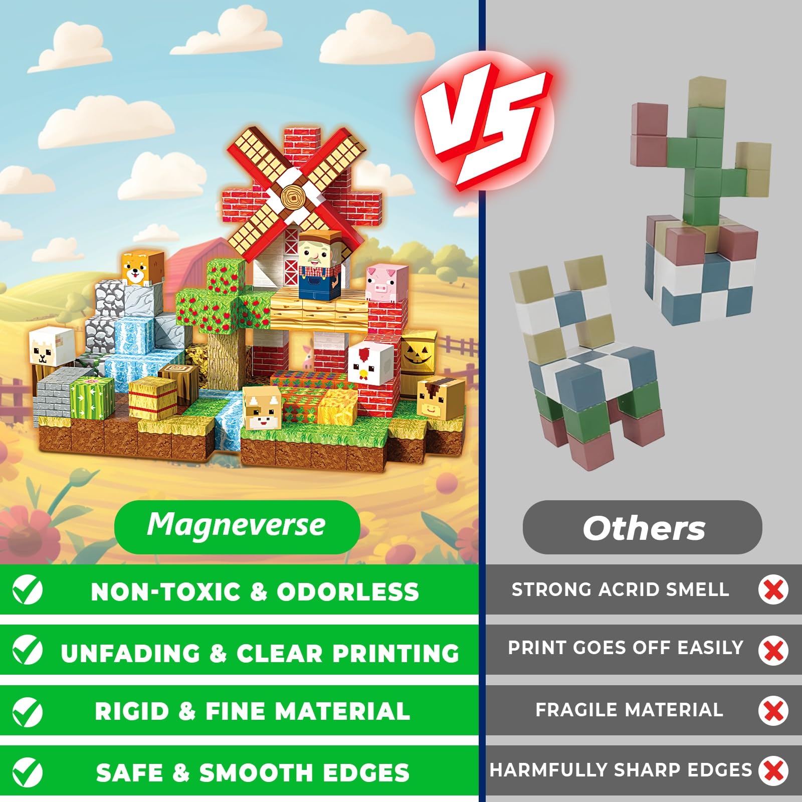 Magneverse magnetic building blocks spark spatial reasoning