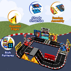 Magneverse control tower highlights elevated play for coordinating race scenarios.