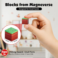 Magneverse blocks encourage creative construction and easy reassembly after knocks.