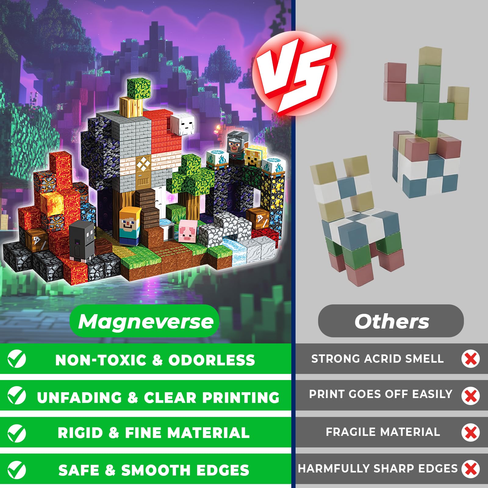 Magneverse pattern-booklet ideas help guide creative designs.