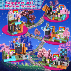 Magneverse blocks with pattern booklet guiding themed builds and patterns.