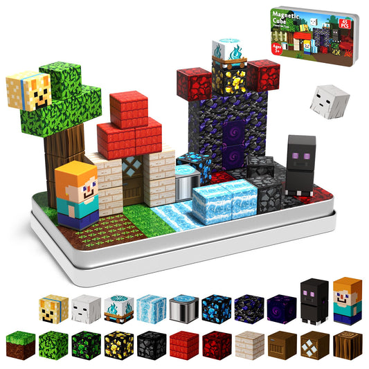 Magneverse Portal 45 pcs mini blocks ready for creative building on the go.