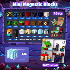 Magneverse Portal portable metal box keeps blocks organized during travel.