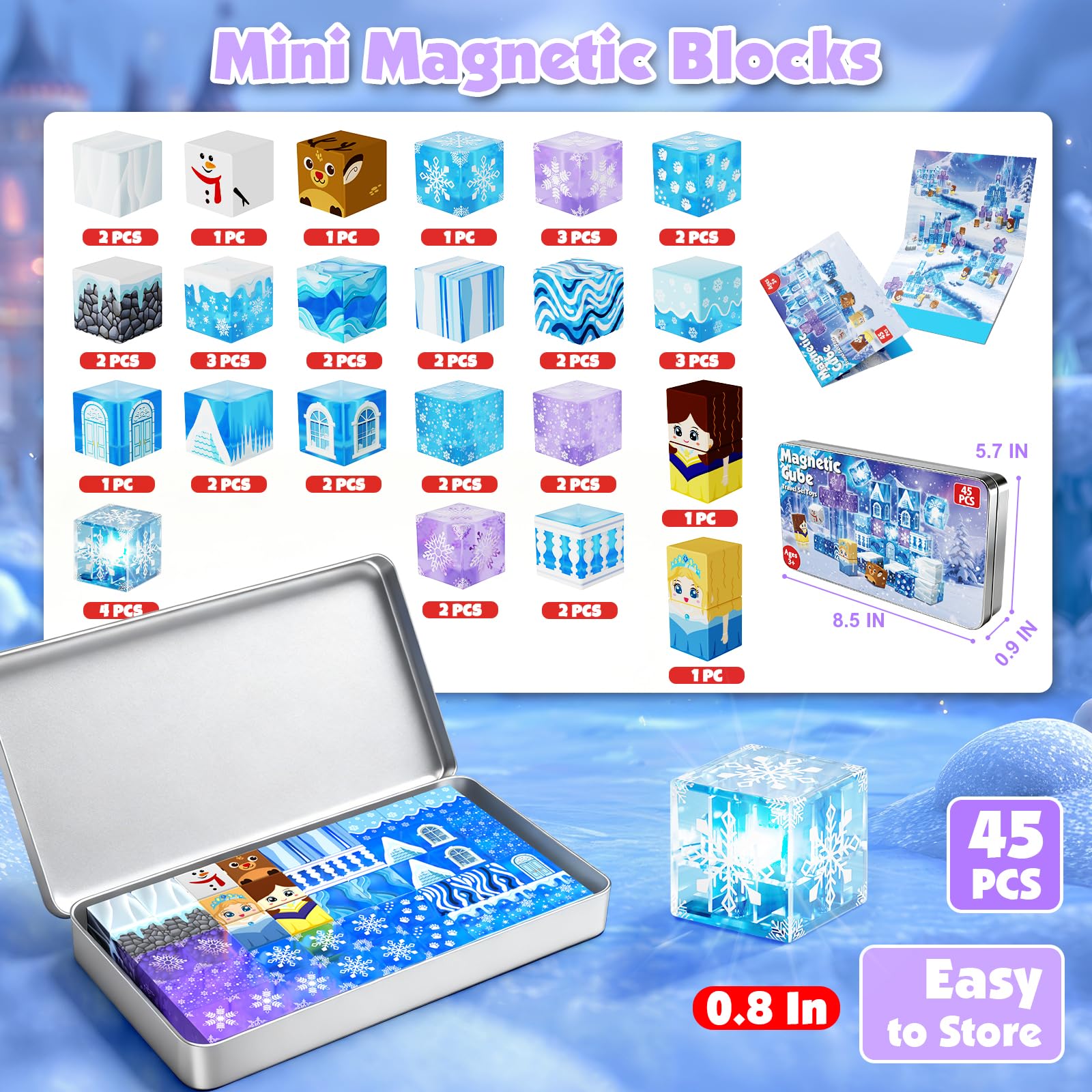Magneverse magnetic blocks with strong magnets create stable structures.