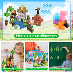 Magneverse sturdy magnets ensure stable connections for taller towers and complex designs.